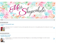 Tablet Screenshot of miss-shopcoholic.com